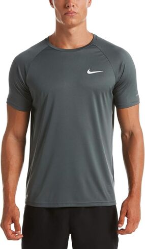 Nike Men's Dri-FIT UPF 40+ Hydroguard Swim Tee (US, Alpha, Medium, Regular, Regular, Aquarius Blue) in Saudi Arabia