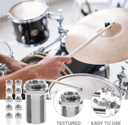 ERINGOGO Tom Lug Swivel Nuts 20pcs Drum Stand Iron M5 Guitar Square Sealed Pegs in Saudi Arabia