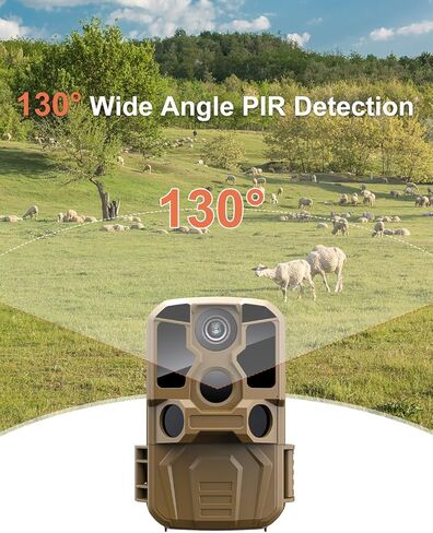 KJK Trail Camera WiFi 8K 84MP with 64GB Memory Card, Game Camera with Night Vision, 0.05s Trigger Motion Activated, IP67 Waterproof 130°Wide-Angle 42pcs No Glow Infrared LEDs for Wildlife Monitoring in Saudi Arabia