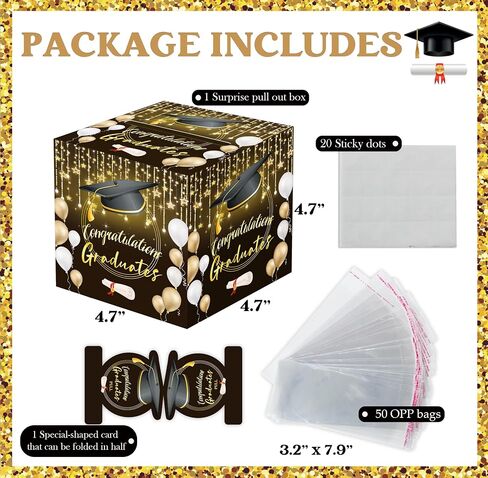 TCJIU Birthday Money Box for Cash Gift Pull, Surprise Gift Box with Pull Out Happy Birthday Day Card and 50Pcs Transparent Bags, Rose Purple Birthday Gifts for Men Women Boys Girls Best Friend in Saudi Arabia