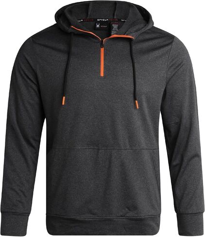 Spyder Mens Quarter Zip Sweatshirt - Lightweight Active Pullover Hoodies for Men - Mens Hoodie for Running Training & Workout in Saudi Arabia