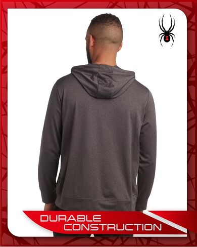 Spyder Mens Quarter Zip Sweatshirt - Lightweight Active Pullover Hoodies for Men - Mens Hoodie for Running Training & Workout in Saudi Arabia