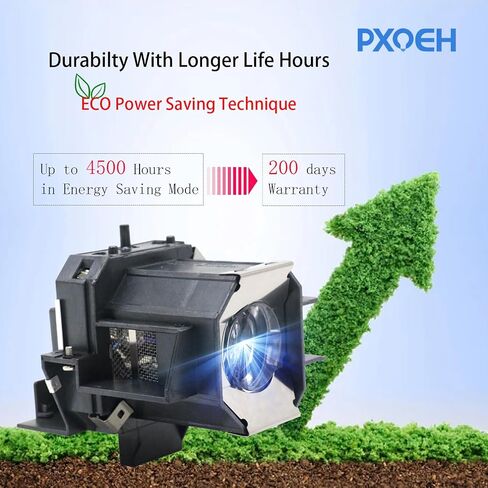 ELPLP54/55/56/58 for Epson EX51 EX5200 EB-S7 X7 S8 X8 W7 S9 X9 S10 TW450 EX31 EX51 EX71 EX3200 Powerlite 705HD 1220 1260 S9 MovieMate 60 62 V13H010L54/55/56/58 Replacement Projector Lamp Bulb in Saudi Arabia