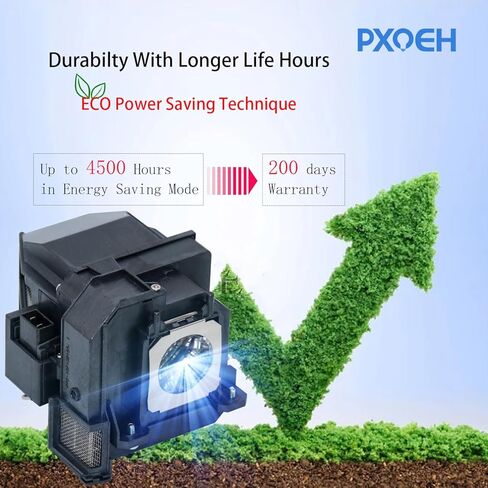 ELPLP54/55/56/58 for Epson EX51 EX5200 EB-S7 X7 S8 X8 W7 S9 X9 S10 TW450 EX31 EX51 EX71 EX3200 Powerlite 705HD 1220 1260 S9 MovieMate 60 62 V13H010L54/55/56/58 Replacement Projector Lamp Bulb in Saudi Arabia