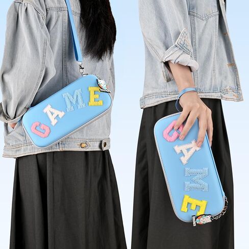 حافظة سويتش لجهاز NS سويتش - مجموعة ملحقات المفاتيح innoAura 18 في 1 مع حقيبة حمل سويتش، حافظة ألعاب سويتش، واقي شاشة سويتش، حامل سويتش، مقابض إبهام التبديل (رمادي) in Kuwait