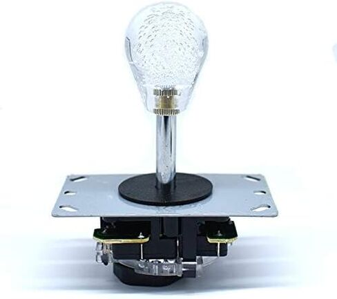Arcity 2 Pieces Arcade Joystick Bat Top Big Head Oval Handle Knob American Type White and Blue Transparent for ZIPPY SANWA SEIMITSU Arcade1up Machine Console Cabinet New in Kuwait
