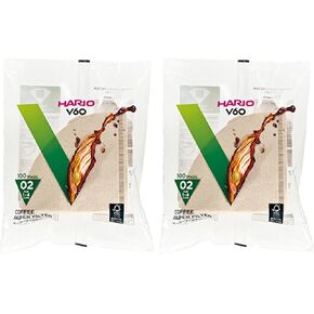 Hario Paper Coffee Filter Misarashi for 02 Dripper: 2-Pack