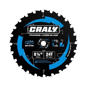 CRALY 10 Inch 60 Teeth Fine Finish Wood Cutting Circular Saw Blade, 5/8 Inch Arbor, Carbide Tipped, Thin Kerf, Black Ice Coating, for Wood Cutting Table Saw, Miter Saw(C1060FF)