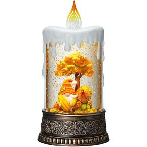 Train Snow Globe Christmas Snow Globe Lantern with Auto 6H Timer and Manual Glitter, Lighted Christmas Decorations Indoor with Santa Claus Reindeer Tree for Home Tabletop, Battery Operated