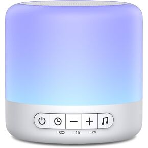 Easysleep Baby Sound Machine,White Noise Machine for Sleeping, Toddler Sleep Trainer with 30 Soothing Sounds 12 Night Light,Timers, App Remote Control,Night Light Machine for Nursery,Kid