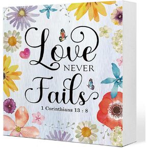 Philippians 4:26 Pray About Everything Worry About Nothing Floral Wooden Sign Desk Decor,Bible Verse Wood Block Sign Desk Decorations for Christian Home Bedroom Girls Room Office Shelf Table Decor in Saudi Arabia