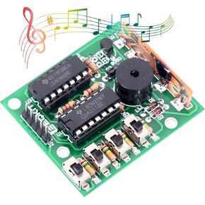 MiOYOOW 1 Pack DIY Electronic 16 Music Sound Box DIY Kit Module Soldering Practice Learning Kits for Arduino