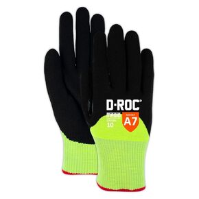 MAGID Touchscreen Level A7 Cut Resistant Work Gloves, 120 PR, Enhanced Liquid-Grip, Sandy Nitrile Coated (Nitrix), Size 7/S, Reusable, 13-Gauge Hyperon Shell (GPD795)