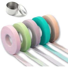Color Cotton Finger Adhesive Tape for Guzheng Chinese Lute Pipa, 5 pack 10M length Each,Nail Tape,No Sticky Residue,Ideal finger protector