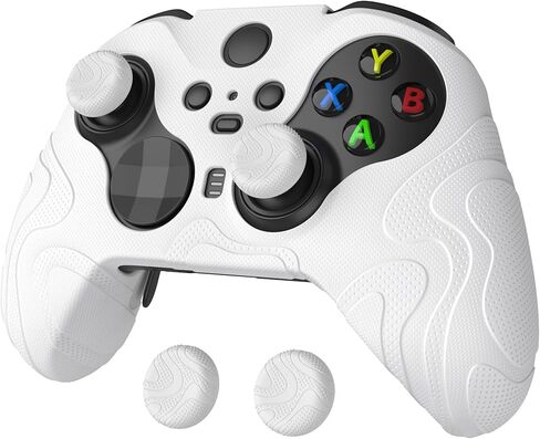 PlayVital Mountain Range Edition Silicone Cover for Xbox Elite Wireless Controller Series 2 & Elite Series 2 Core, Clear White Anti-Slip Controller Skin for Xbox Elite Series 2 Core with Thumb Grips in Kuwait