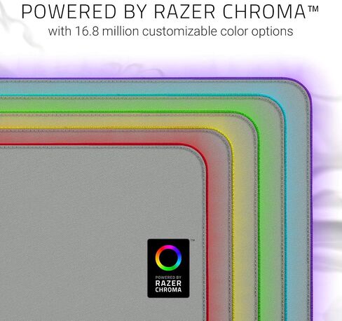 Razer Goliathus Extended Chroma: سطح قماشي ذو ملمس دقيق - مثالي لجميع الإعدادات وأجهزة الاستشعار الحساسة - مدعوم من Razer Chroma - حصيرة ماوس ألعاب ناعمة ممتدة in Kuwait
