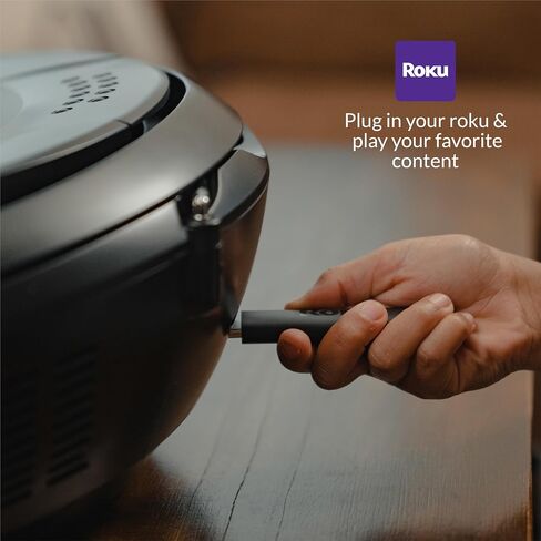 Aiwa Portable Boombox, Crystal Clear Sound with 3W x 2 Speakers and Bass Function, Featuring a 7" LCD Display, Bluetooth Connectivity, FM Radio, CD/DVD Player, Streaming on Roku and Amazon Firestick in Kuwait