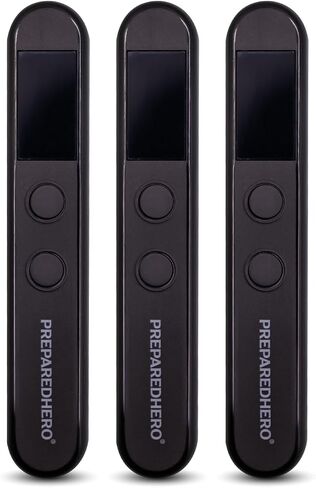 Prepared Hero Privacy Pen - 4 Pack - Hidden Camera Detector - GPS Tracker Detector - Listening Device Detector - Bug Sweeper - Spy Camera Finder - Hidden Camera Detector for Travel in Saudi Arabia