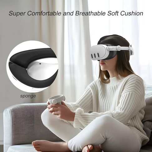 Meta Quest 3S Head Strap Comfortable & Adjustable Oculus Quest 3S Accessories, Perfect for Meta Quest 3S VR Headset in Saudi Arabia