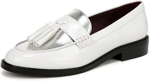 Franco Sarto Womens Carolynn Slip On Tassel Loafers Grey Multi Snake 9 M in Saudi Arabia