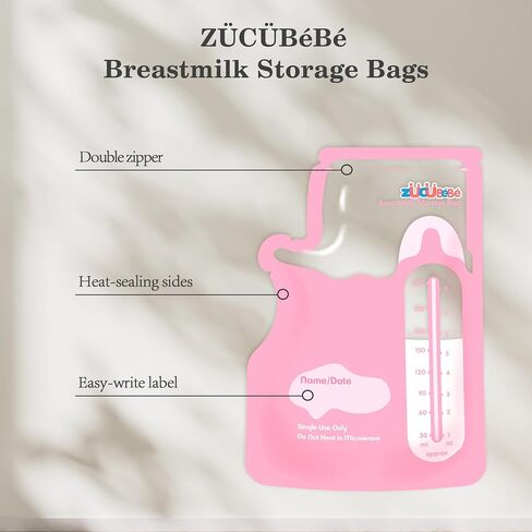 Breastmilk Storage Bags(360PCS)，8oz Milk Storage Bags for Breastfeeding，BPA Free with Easy Pour Spout, Self Standing, for Refrigeration and Freezing, Blue in Kuwait