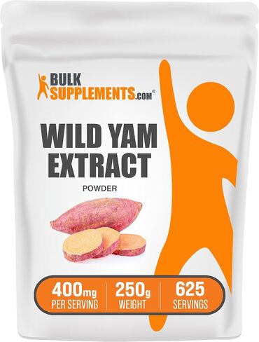 BulkSupplements.com مسحوق مستخلص اليام البري - مكمل عشبي، مكمل اليام البري، مستخلص جذر اليام البري - خالي من الغلوتين، 400 مجم لكل وجبة، 250 جم (8.8 أونصة) (عبوة من قطعة واحدة) in Saudi Arabia