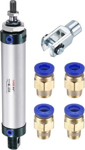 YOKIVE Pneumatic Air Cylinders, with Y Connectors and Quick Fitting Great for Automatic Equipment (32mm Bores 25mm Stroke) in Saudi Arabia