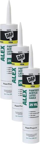 DAP Alex Painter's Acrylic Latex Caulk, White, 10.1 Oz (7079818670) in Saudi Arabia