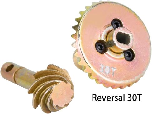 AMK RC Car Bevel Gear, Metal Gear Solid Delta, 8T 24T/27T/30T/33T Heavy Duty Overdrive Bevel Gear for 1/10 RC Crawler Axial SCX10 II AR44/45 Capra Portal Axle Spare Parts (30T 8T Reversal) in Kuwait