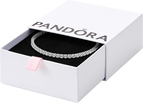 Pandora Sparkling Tennis Bracelet - Sterling Silver & Cubic Zirconia Bracelet for Women Timeless Collection - Gift for Her - With Gift Box in Saudi Arabia