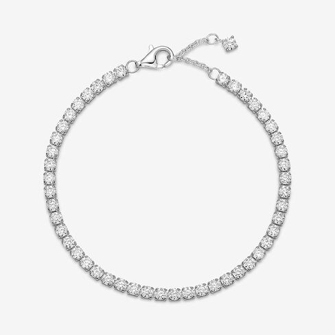 Pandora Sparkling Tennis Bracelet - Sterling Silver & Cubic Zirconia Bracelet for Women Timeless Collection - Gift for Her - With Gift Box in Saudi Arabia