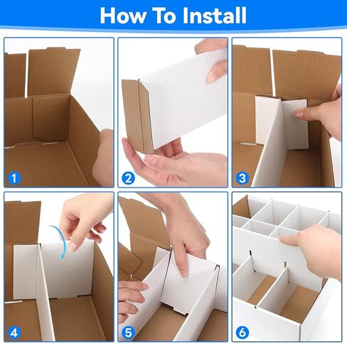 HIMOMO 4 Set Trading Card Storage Box, 3700 Count Card Storage Box White Bulk Card Storage Box Sports Card Sorting Tray Card Sleeve Cases Collection Card Box for Basketball Card Storage Sports Cards in Saudi Arabia