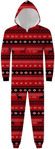 بيجامة عيد الميلاد Moonight للعائلة الكبار منامة Onesie بيجامة عيد الميلاد مطابقة للأزواج in Kuwait
