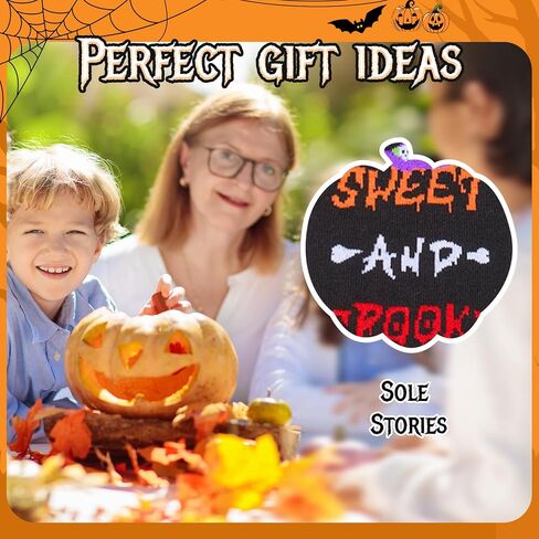 HAPPYPOP Halloween Gifts Ideas Socks - Spooky Gifts for Men Women, Horror Gifts for Man Woman 2 Pack, Halloween Gifts for Teens in Saudi Arabia