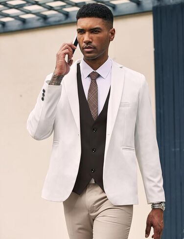 COOFANDY Men's Formal Suit Vest Slim Fit Casual Business Dress Waistcoat Vest in Kuwait