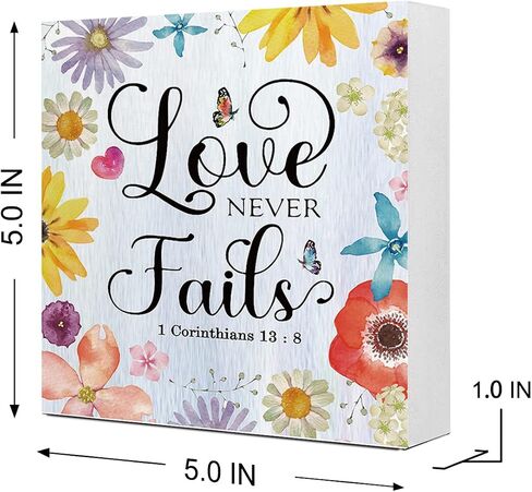 Philippians 4:26 Pray About Everything Worry About Nothing Floral Wooden Sign Desk Decor,Bible Verse Wood Block Sign Desk Decorations for Christian Home Bedroom Girls Room Office Shelf Table Decor in Kuwait