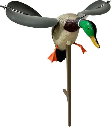 MOJO Outdoors New Flock A Flicker 2 Motion Spinning Wing Duck Decoys (4 Pack), Brown (HW2531) in Saudi Arabia