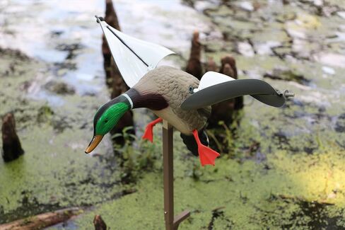 MOJO Outdoors New Flock A Flicker 2 Motion Spinning Wing Duck Decoys (4 Pack), Brown (HW2531) in Saudi Arabia