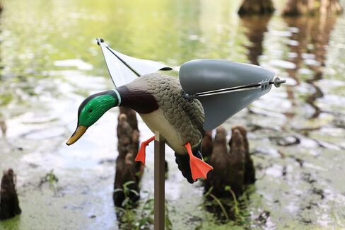 MOJO Outdoors New Flock A Flicker 2 Motion Spinning Wing Duck Decoys (4 Pack), Brown (HW2531) in Saudi Arabia