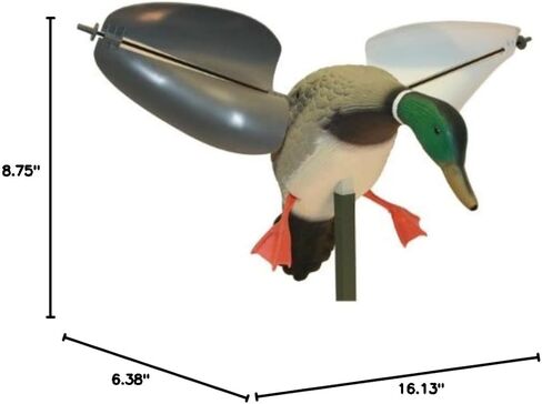 MOJO Outdoors New Flock A Flicker 2 Motion Spinning Wing Duck Decoys (4 Pack), Brown (HW2531) in Saudi Arabia