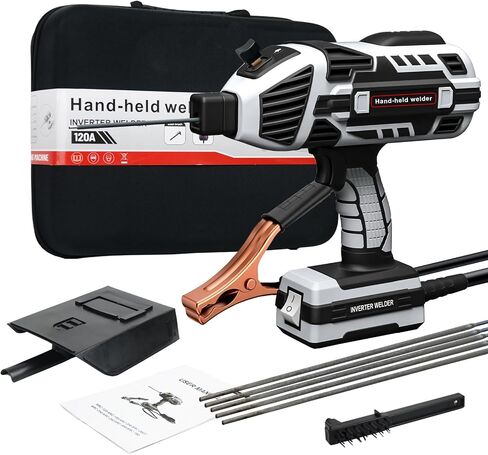 Portable Welder Machine 110V ARC Handheld Welder IGBT Inverter Welding Gun Stick Welder 6 Variable Current Adjustment Hand Held Welding Machine, Fit for 1/16"-1/8" Welding Rods (Green) in Saudi Arabia
