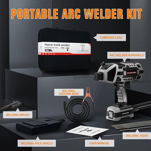 Portable Welder Machine 110V ARC Handheld Welder IGBT Inverter Welding Gun Stick Welder 6 Variable Current Adjustment Hand Held Welding Machine, Fit for 1/16"-1/8" Welding Rods (Green) in Saudi Arabia