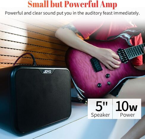 JOYO 10W Mini Bass Amp Bass Guitar Practice Amp Combo Bass Amplifier Portable Small Battery Powered Bass Amp Dual Channel (MA-10B) in Saudi Arabia