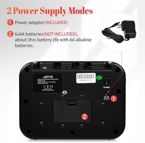 JOYO 10W Mini Bass Amp Bass Guitar Practice Amp Combo Bass Amplifier Portable Small Battery Powered Bass Amp Dual Channel (MA-10B) in Saudi Arabia