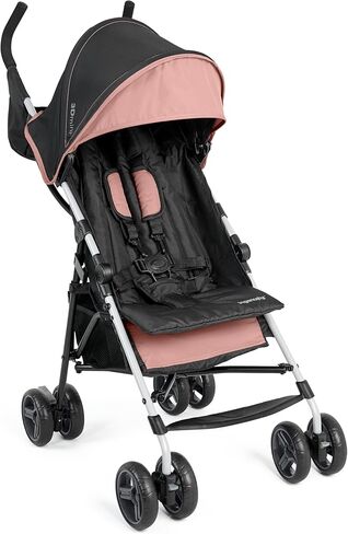 Summer by Ingenuity 3D Mini Convenience Stroller – Lightweight Stroller with Compact Fold, Multi-Position Recline, Canopy with Pop Out Sun Visor – Umbrella Stroller for Travel and More, Slate Grey in Saudi Arabia