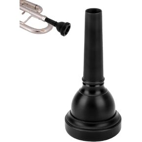 Trombone Mouthpiece MT‑22 Plastic Trumpet Mouthpiece Tenor Mouth Piece Baritone Mouthpiece Trombone Mouth Piece Tuba Mouthpieces Gift for Trombone Players(Black)