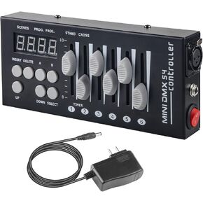 DMX Controller 192 Channel DMX Light Controller for Dj Lights, DMX Controllers Portable DMX 512 Controller for Led Lights, Dmx512 Lighting Controller DMX Control Board for Stage Lights DMX Console