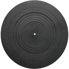 Turntable Platter Mat Rubber 12 inch Silicone Turntable LP Slipmat Universal Compatible for Audio Technica AT-LP120BK AT-LP-1200 Turntable Platter (12 Inch Diameter)