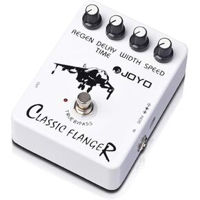 JOYO Flanger Effect Pedal Achieve Metallic Flanger Sounds & Rapid Tremulous Vibrato for Electric Guitar Effect - True Bypass (JF-07)