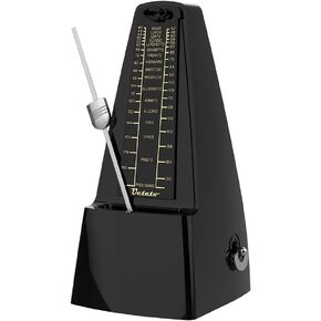 Mechanical Metronome Wood Grained Loud Sound/High Precision/No batteries Needed/for Piano/Guitar/Violin/Drum and Other Instruments (Tower design)